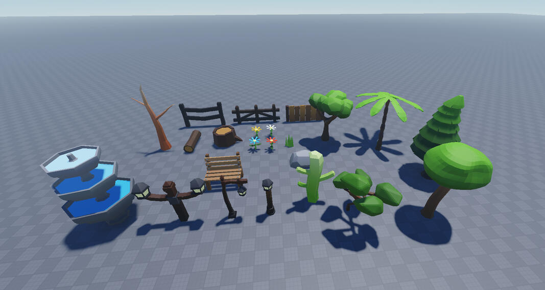 Low Poly Map assets